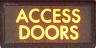 Access Doors Warning