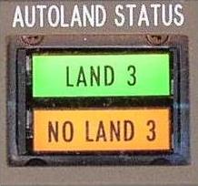 Test 1 - LAND 3 and NO LAND 3 appear in upper and lower ASA respectively.