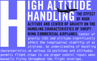 High Altitude Handling