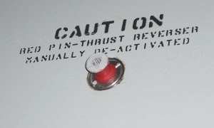 Thrust Reverser Lockout Pin.