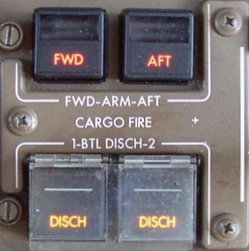 Cargo Fire Control Panel.