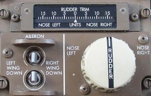 Rudder Trim Control and Indicator