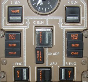 Bleed Air Control Panel