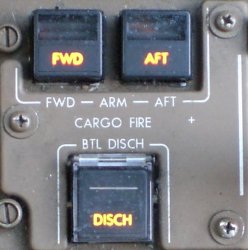 Cargo Fire Control Panel.